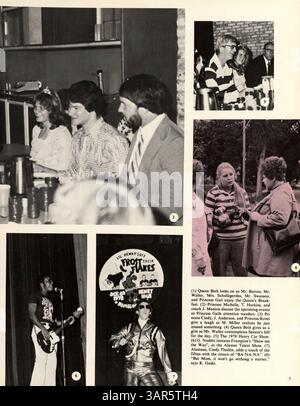 Das Patrick Henry High Yearbook von 1979, „Redner 79“, zeigt Schülererfahrungen, darunter Vereine, Leichtathletik und Schulleistungen aus dem Schuljahr 1978-1979. Stockfoto