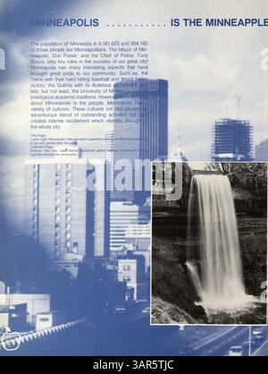 Das Jahrbuch „Wahian“ 1988 der Washburn High School dokumentiert die Schüler, Lehrer, Sportmannschaften, Vereine und Veranstaltungen des Schuljahres 1987-1988. Stockfoto
