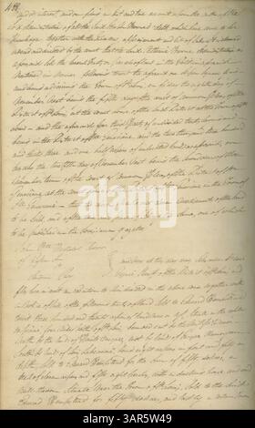 Missouri Supreme Court Minute Books Band 2, von 1808 bis 1812, enthält 280 Seiten Gerichtsakten, die die frühen Gerichtsverfahren und Gerichtsverfahren in Missouri beschreiben. Dieser Band ist eine wichtige Ressource, um die Rechtsgeschichte von Missouri zu verstehen. Stockfoto