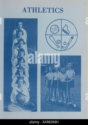 Die Ausgabe 1974 des Tatler Yearbook am Northrop Collegiate erfasst die Schüler, Lehrer, Leichtathletik, Vereine und andere wichtige Ereignisse des Schuljahres 1973-1974 mit einem Schwerpunkt auf der Geschichte der Afroamerikaner. Stockfoto
