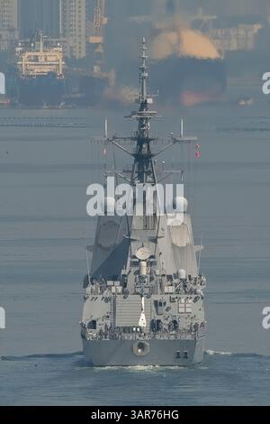 HMAS Sydney (DDG 42), das dritte Schiff der Hobart-Klasse, das von der Royal Australian Navy eingesetzt wird Stockfoto