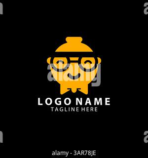 mr POT Logo Design Vektor Stock Vektor