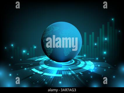 Börse oder forex trading Graph und Candlestick chart Geeignet für finanzielle Investitionen Konzept. Wirtschaft trends Hintergrund für Geschäftsidee und ein Stock Vektor