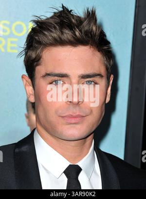 Zac Efron bei der Premiere von „That Peinward Moment“ in Los Angeles am 27. Januar 2014 Stockfoto