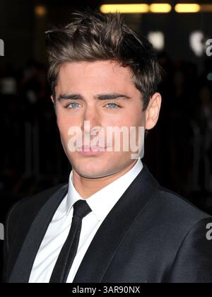 Zac Efron bei der Premiere von „That Peinward Moment“ in Los Angeles am 27. Januar 2014 Stockfoto