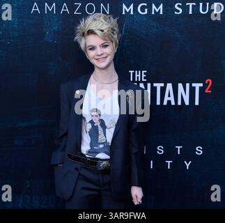 Los Angeles, Usa. April 2025. Presley Alexander nimmt am Mittwoch, 16. April 2025, an der Premiere des Filmthrillers „The Accountant 2“ im TCL Chinese Theatre in der Hollywood-Sektion von Los Angeles, Kalifornien Teil. Foto: Jim Ruymen/UPI Credit: UPI/Alamy Live News Stockfoto