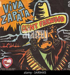 Clint Farwood - Viva Zapata Almeria 45rpm - Vintage Vinyl-Plattencover Stockfoto