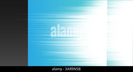 Schwarz, weiß, Hellblau und Türkis Helle lineare Gestreifte Verlaufsformen, Bewegungsunschärfen: Ein klarer, schlanker und dynamischer vertikaler Kontrast, abstrakte CRE Stock Vektor