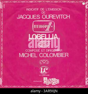 Michel Colombier - Lobellia L'étrange voyage de Mister Brendwood 45rpm - Vintage Vinyl-Plattencover Stockfoto