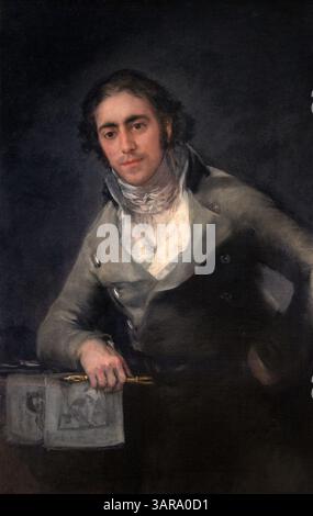 Porträt von Don Evaristo Perez de Castro 1818 von Francisco de Goya Lucientes - Francisco de Goya 1746 - 1828 Spanien Louvre Paris, Museum für schöne Kunst, Frankreich Stockfoto