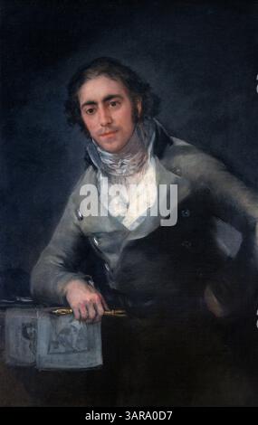 Porträt von Don Evaristo Perez de Castro 1818 von Francisco de Goya Lucientes - Francisco de Goya 1746 - 1828 Spanien Louvre Paris, Museum für schöne Kunst, Frankreich Stockfoto