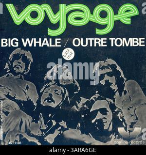 Voyage - Big Wale Outre Tombe - Vintage-Vinyl-Plattencover Stockfoto