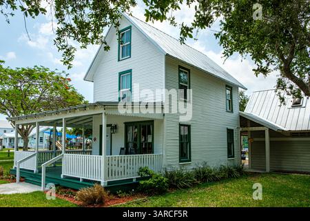 Ryckman House, Ocean Avenue, Melbourne Beach, Florida Stockfoto