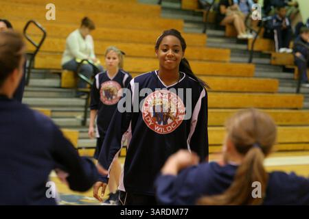 22. Januar 2010: St. Petersburg, Florida, USA: Wharton-Erstsemester Tesha Hanson. (Kreditbild: © St. Petersburg Times/ZUMApress.com) Stockfoto