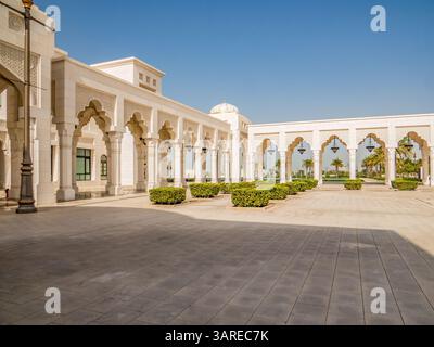 ABU DHABI, VAE. Qasr Al-Watan Präsidentenpalast der Vereinigten Arabischen Emirate in Abu Dhabi, VAE. Stockfoto