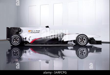 31. Januar 2010 - Valencia, Spanien - der neue BMW sauber C29..BMW sauber C29 Studio Shooting, Hinwil, Schweiz. Januar 2010. Stockfoto