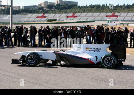 31. Januar 2010 - Valencia, Spanien - BMW sauber C29, BMW sauber Launch. (Vermerk: © Sutton Motorsports/ZUMApress.com) Stockfoto