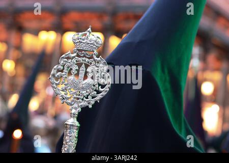 Madrid, Spanien. April 2025. Karwochentag, Prozession von Christus der Großen Macht und der Heiligsten Maria der Hoffnung, Macarena, 17. April 2025 Credit: CORDON PRESS/Alamy Live News Stockfoto