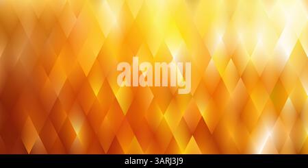 Glänzender goldener abstrakter Hintergrund mit diamantförmigem Verlauf Stock Vektor