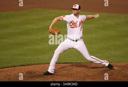 22. Mai 2013: Baltimore, MD, Vereinigte Staaten von Amerika - Baltimore Orioles Pitcher Brian Matusz (17). New York Yankees vs. Baltimore Orioles im Oriole Park at Camden Yards am 22. Mai 2013 in Baltimore, MD. Foto: Mike Buscher/Cal Sport Media(Credit Image: © Mike Buscher/Cal Sport Media/ZUMAPRESS.com) Stockfoto