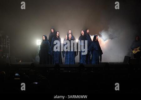 München, 14. April 2025: Gregorian während der 25 2025 Tour im Circus Krone, München. (Sven Beyrich/SPP) Stockfoto
