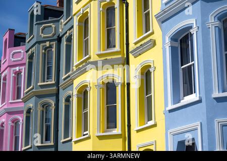 Tenby (Walisisch: Dinbych-y-pysgod, lit. Fortlet of the Fish ist eine Küstenstadt im County Pembrokeshire, Wales. Stockfoto