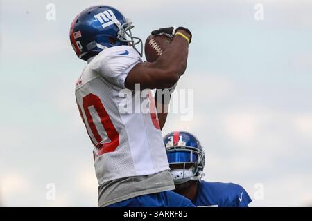 30. Juli 2013: East Rutherford, New Jersey, USA S - während des Giants Trainingslagers im Quest Diagnostics Training Center in East Rutherford, NJ (Bild: © Vinny Carchietta/ZUMAPRESS.com) Stockfoto