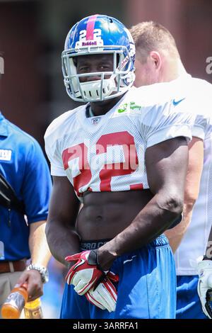 30. Juli 2013: East Rutherford, New Jersey, USA S - New York Giants Running Back DAVID WILSON (22) während des Giants Trainingslagers im Quest Diagnostics Training Center in East Rutherford, NJ (Foto: © Vinny Carchietta/ZUMAPRESS.com) Stockfoto