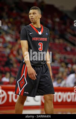 12. Dezember 2012 - 16. November 2013 Fresno, KALIFORNIEN - Cal State Northridge Stürmer Stephan Hicks im Spiel zwischen den Northridge Matadors und den Fresno State Bulldogs im Save Mart Center in Fresno, CA. Fresno State gewann das Spiel 80 zu 64.(Credit Image: © Phil Hawkins/Cal Sport Media/ZUMAPRESS.com) Stockfoto