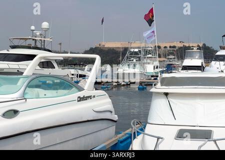 22. Juni 2013 - Luanda, Angola - der Yachthafen von Luanda. Im Hintergrund Fort Aardenburgh. (Bild: © Hans Van Rhoon/ZUMA Wire) Stockfoto