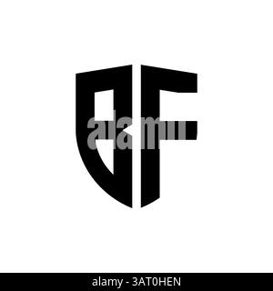 Letter bf- oder fb-Logo-Vorlage Stock Vektor