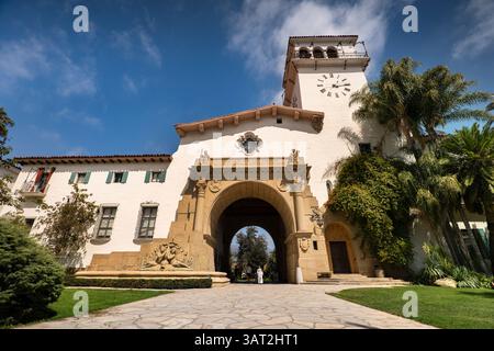 Santa Barbara California County Gerichtsgebäude Stockfoto