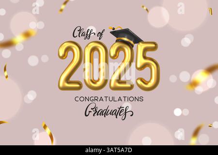 Zusammensetzung der Abschlusszeremonie. Stock Vektor