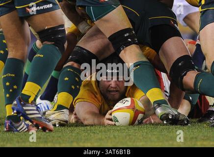 29. Juni 2013: Melbourne, Victoria, Australien: BENN ROBINSON aus Australien während des Spiels der British und Irish Lions Australian Tour 2013 gegen die Wallabies im Etihad Stadium. (Kreditbild: © Theo Karanikos/ZUMAPRESS.com) Stockfoto