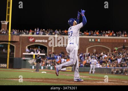 24. September 2013 – San Francisco, CA, Vereinigte Staaten von Amerika – 24. September 2013 San Francisco, CA..Los Angeles Dodgers Outfield Matt Kemp während eines Baseballspiels in der Major League gegen die San Francisco Giants im AT & T Park in San Francisco, Kalifornien. Die Dodgers gewannen 2:1...Daniel Gluskoter/CSM (Kreditbild: © Daniel Gluskoter/Cal Sport Media/ZUMAPRESS.com) Stockfoto