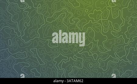 Topografisches Konturmuster, das abstrakte Geländeaufstellungskartierung Landform Geographie Umgebung Natur Navigation Planungs Abenteuer darstellt. Stock Vektor