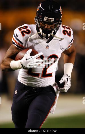 September 2013: Matt Forte #22 beim Spiel Pittsburgh Steelers vs Chicago Bears in Pittsburgh, PA, im Heinz Field. (Bild: © Jason Pohuski/Cal Sport Media/ZUMAPRESS.com) Stockfoto