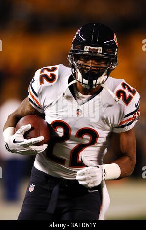 September 2013: Matt Forte #22 beim Spiel Pittsburgh Steelers vs Chicago Bears in Pittsburgh, PA, im Heinz Field. (Bild: © Jason Pohuski/Cal Sport Media/ZUMAPRESS.com) Stockfoto