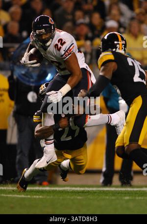 September 2013: Matt Forte #22 beim Spiel Pittsburgh Steelers vs Chicago Bears in Pittsburgh, PA, im Heinz Field. (Bild: © Jason Pohuski/Cal Sport Media/ZUMAPRESS.com) Stockfoto
