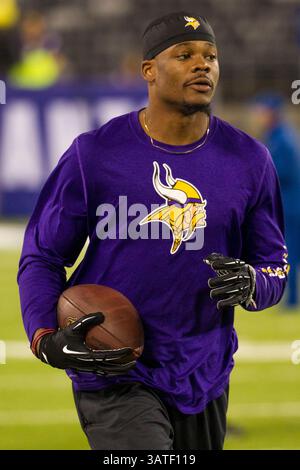 21. Oktober 2013: Minnesota Vikings Wide Receiver Jerome Simpson (81) im MetLife Stadium in East Rutherford, New Jersey, während der Aufwärmphase vor dem NFL-Spiel zwischen den Minnesota Vikings und den New York Giants. (Christopher Szagola/Cal Sport Media)(Bild: © Chris Szagola/Cal Sport Media/ZUMAPRESS.com) Stockfoto