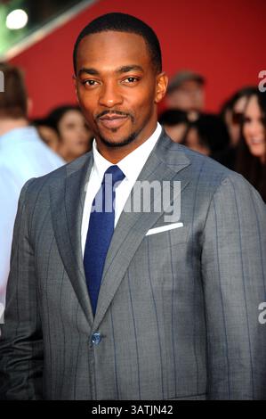 26. April 2016 – London, Großbritannien – Anthony Mackie kommt am 26. April 2016 zur Premiere von „Captain America Civil war“ im Vue Westfield in London, England (Credit Image: © Famous/Ace Pictures via ZUMA Press) Stockfoto
