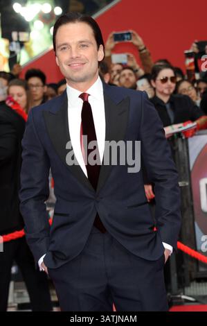 26. April 2016 – London, Großbritannien – Sebastian Stan kommt am 26. April 2016 zur Premiere von „Captain America Civil war“ im Vue Westfield in London, England (Credit Image: © Famous/Ace Pictures via ZUMA Press) Stockfoto