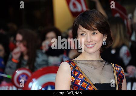 26. April 2016 – London, Großbritannien – Ryoko Yonekura kommt am 26. April 2016 zur Premiere von „Captain America Civil war“ im Vue Westfield in London, England (Credit Image: © Famous/Ace Pictures via ZUMA Press) Stockfoto