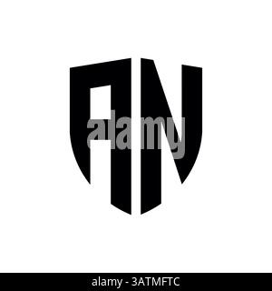 Letter an oder na Logo-Vorlage Stock Vektor