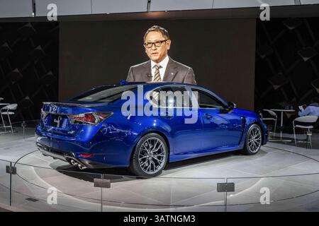 11. Januar 2016 - Detroit, MI, USA - blendet Lexus auf Detroit North American Auto Show. (Kredit-Bild: © Alexis Simpson über ZUMA Draht) Stockfoto