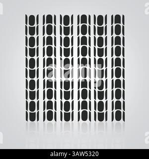 Motorradreifen-Symbole, Reifenvektoren, einzigartige Symbole, Griff-Logos, Fahrrad-Logos mit silbernem Hintergrund, Vektor-Illustration Stock Vektor