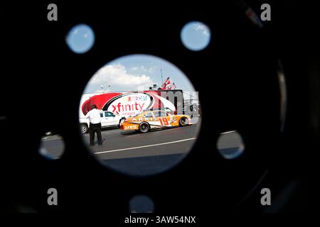 26. Mai 2016 – Concord, NC, USA – Concord, NC – 26. Mai 2016: Carl Edwards (19) trainiert für den Hisense 300 auf dem Charlotte Motor Speedway in Concord, NC. (Kreditbild: © ASP/CSM via ZUMA Wire) Stockfoto