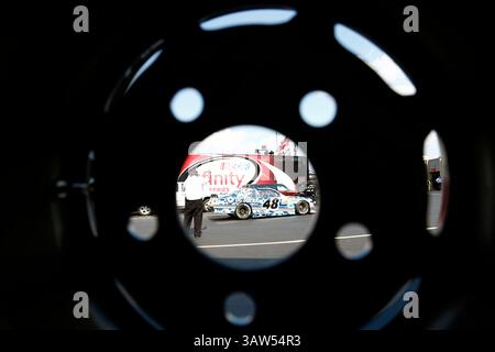 26. Mai 2016 – Concord, NC, USA – Concord, NC – 26. Mai 2016: Brennan Poole (48) trainiert auf 300 dem Charlotte Motor Speedway in Concord, NC. (Kreditbild: © ASP/CSM via ZUMA Wire) Stockfoto