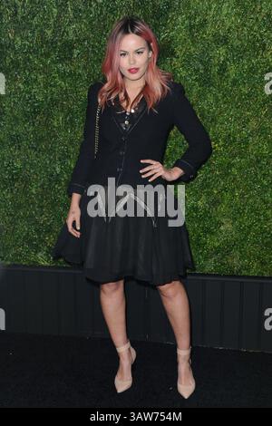 18. April 2016 – New York, NY, USA – 18. April 2016 New York City. Atlanta de Cadenet Taylor nimmt am 11. Jährlichen Chanel Tribeca Film Festival Artists Dinner am 18. April 2016 in New York City Teil. (Kreditbild: © Callahan/Ace Pictures via ZUMA Press) Stockfoto
