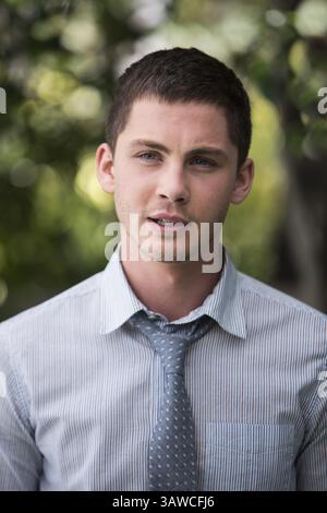 4. Juni 2013 - Hollywood, Kalifornien, USA - Logan Lerman wirbt am 4. Juni 2013 im Four Seasons Hotel in Beverly Hills, Kalifornien für „Percy Jackson: Sea of Monsters“. (Bild: © Armando Gallo/ZUMA Studio) Stockfoto